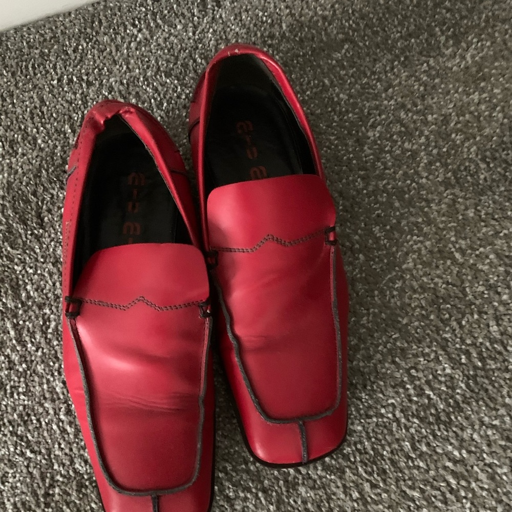 Miu Miu loafers.